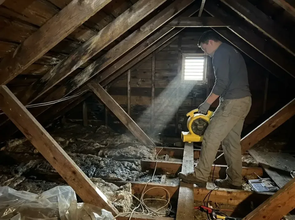 attic-water-damage-drying-proc-007 — frequently asked questions, Emergency Water Extraction & 24/7 Flood Response in Chilton…